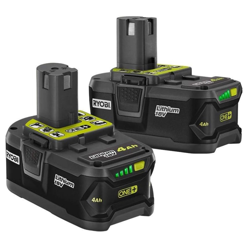 Ryobi Batería ONE+ de iones de litio 18V 4.0Ah (2)